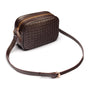 Ivy woven camera bag, brown