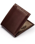 Leather 2 in 1 Wallet - Brown