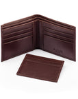 Leather 2 in 1 Wallet - Brown