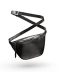 Leather Bum Bag For Men - Black