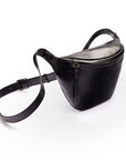 Leather Bum Bag For Men - Black