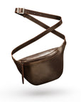 Leather Bum Bag For Men - Brown