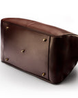 Small Gladstone Bag in Leather, brown, base