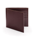 Men's bridle leather billfold wallet, brown bridle hide, front