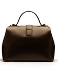 Mini leather Gladstone bag, brown, back