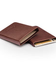 Pull apart business card holder, brown, inside