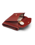 RFID Large Leather Purse With 15 CC - Burgundy