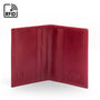 Slim Leather Credit Card Wallet With RFID Protection - Burgundy