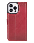 iPhone 14 Pro Max case with RFID protection, burnished red, back