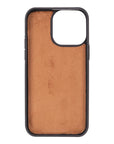 iPhone 14 Pro Max case with RFID, burnished tan, inside of back cover