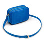 Ivy woven camera bag, cobalt