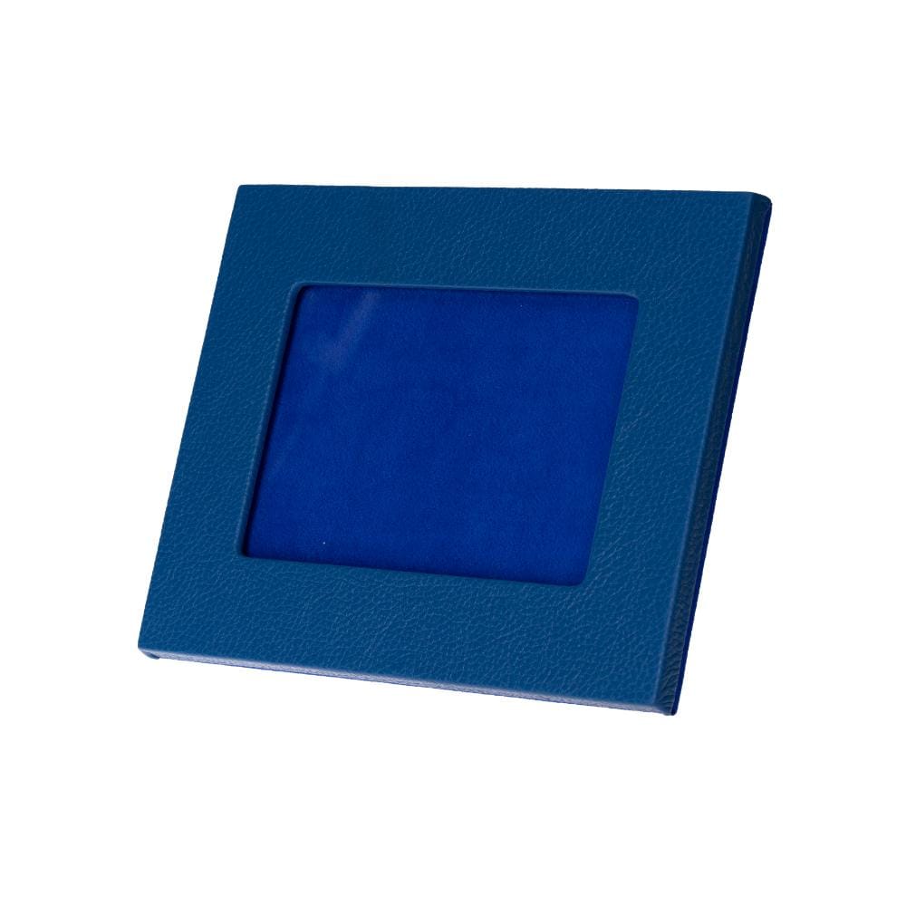 Luxury leather  frame, cobalt, landscape view