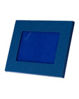 Luxury leather  frame, cobalt, landscape view