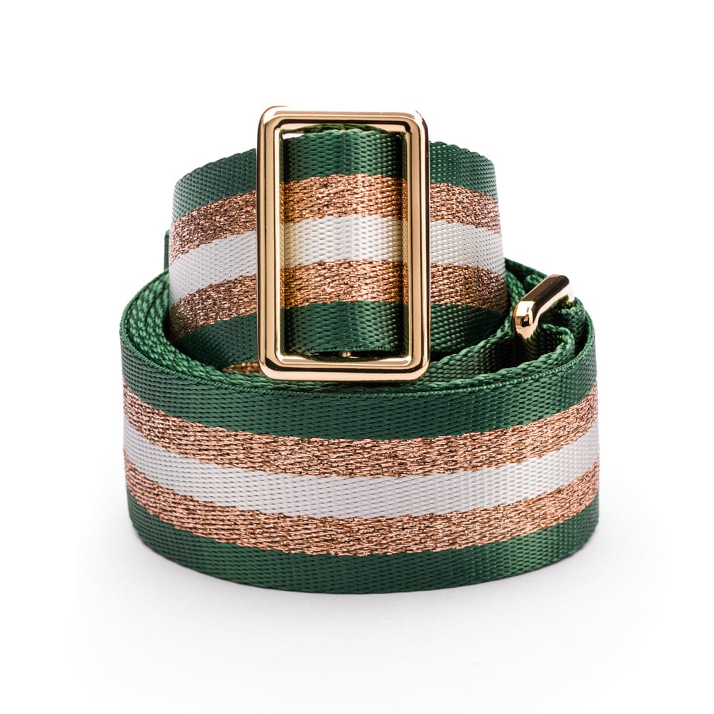 Woven Camera Bag Strap - Emerald