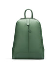 Ladies leather backpack, green, front