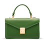 Maya top handle bag, green, front