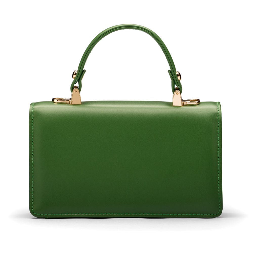 Maya top handle bag, green, back