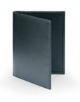 RFID Leather Passport Holder, Green, front
