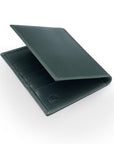 RFID Leather Passport Holder, Green, back