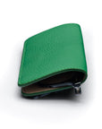 Slim Leather Glasses Lens Cover with Magnetic Closure, Emerald, side view