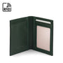 RFID Credit Card Wallet in green leather, inside
