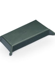 Rectangular Leather Valet Tray, Green With Red, base