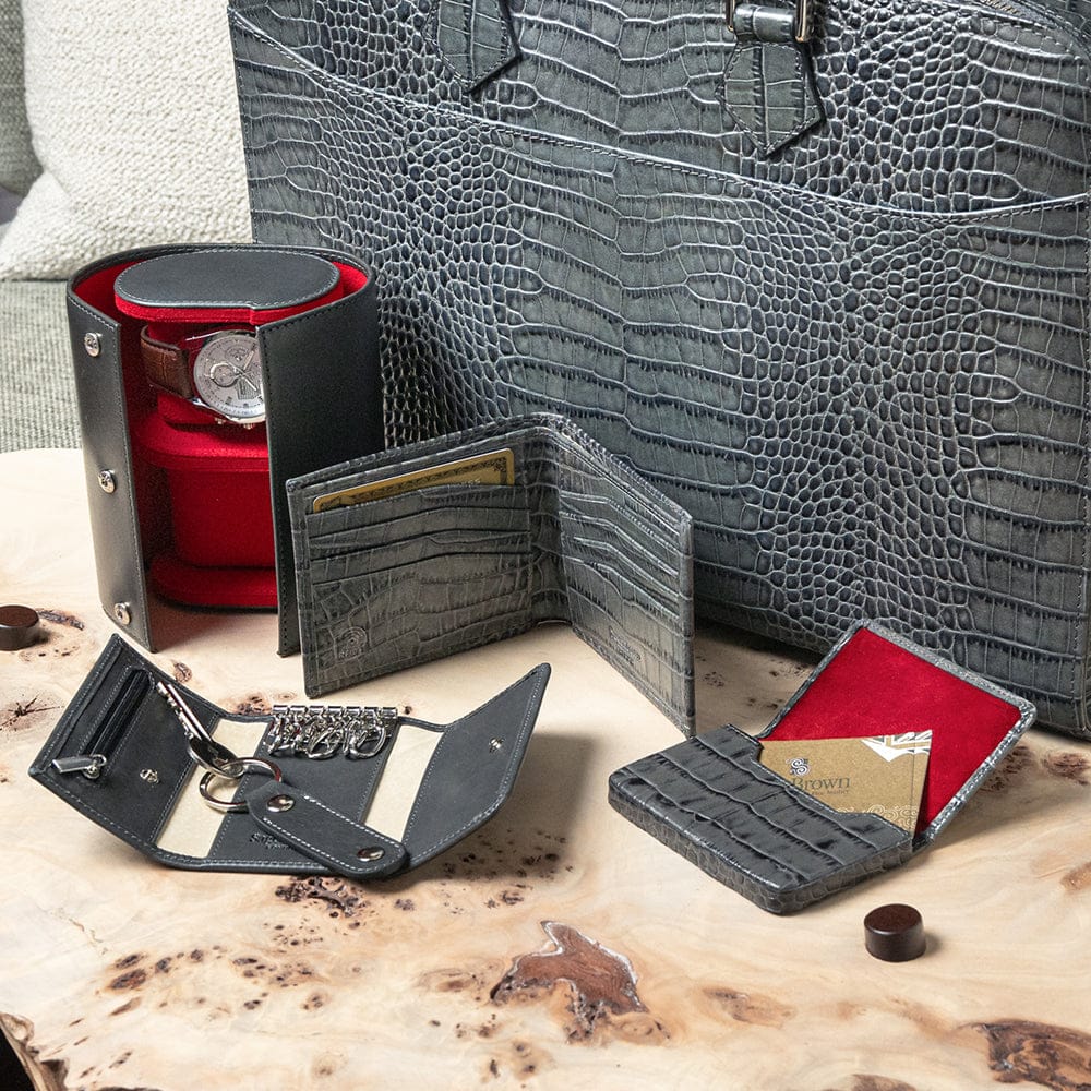 Double watch roll, grey, inside