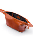 Leather Toiletry Bag - Havana Tan