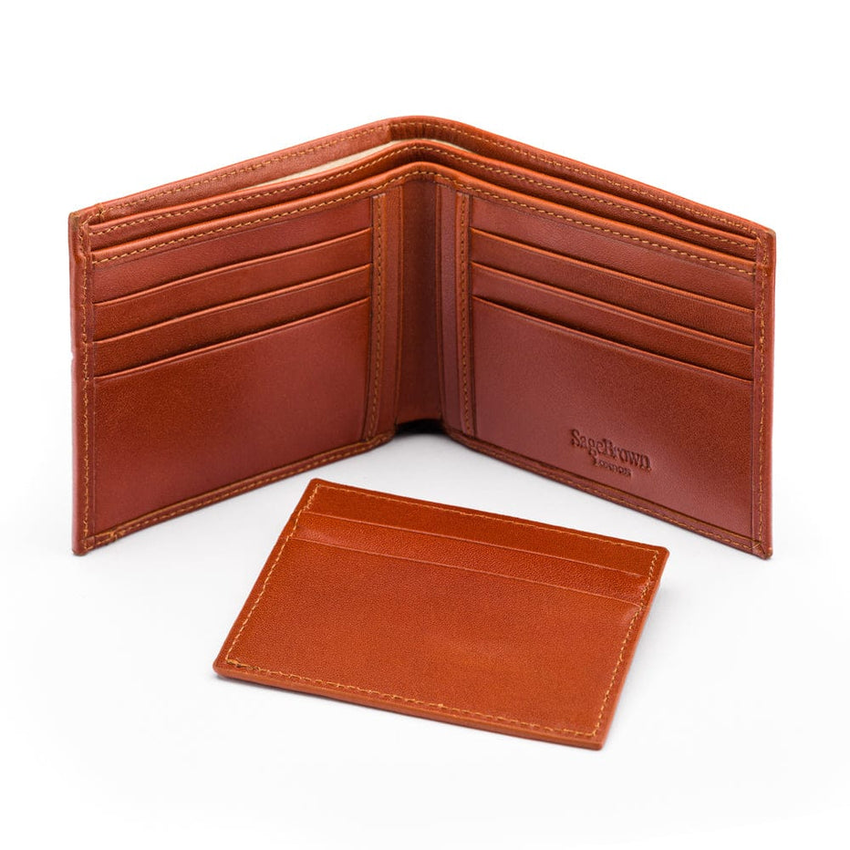Leather 2 in 1 Wallet, Tan | Men's Wallets | SageBrown