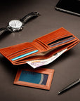 Leather 2 in 1 Wallet - Havana Tan