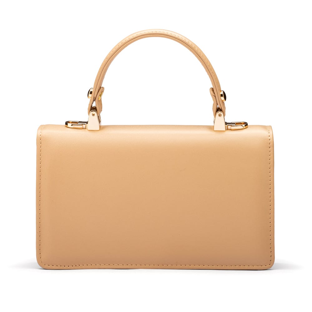 Maya top handle bag, ivory, back
