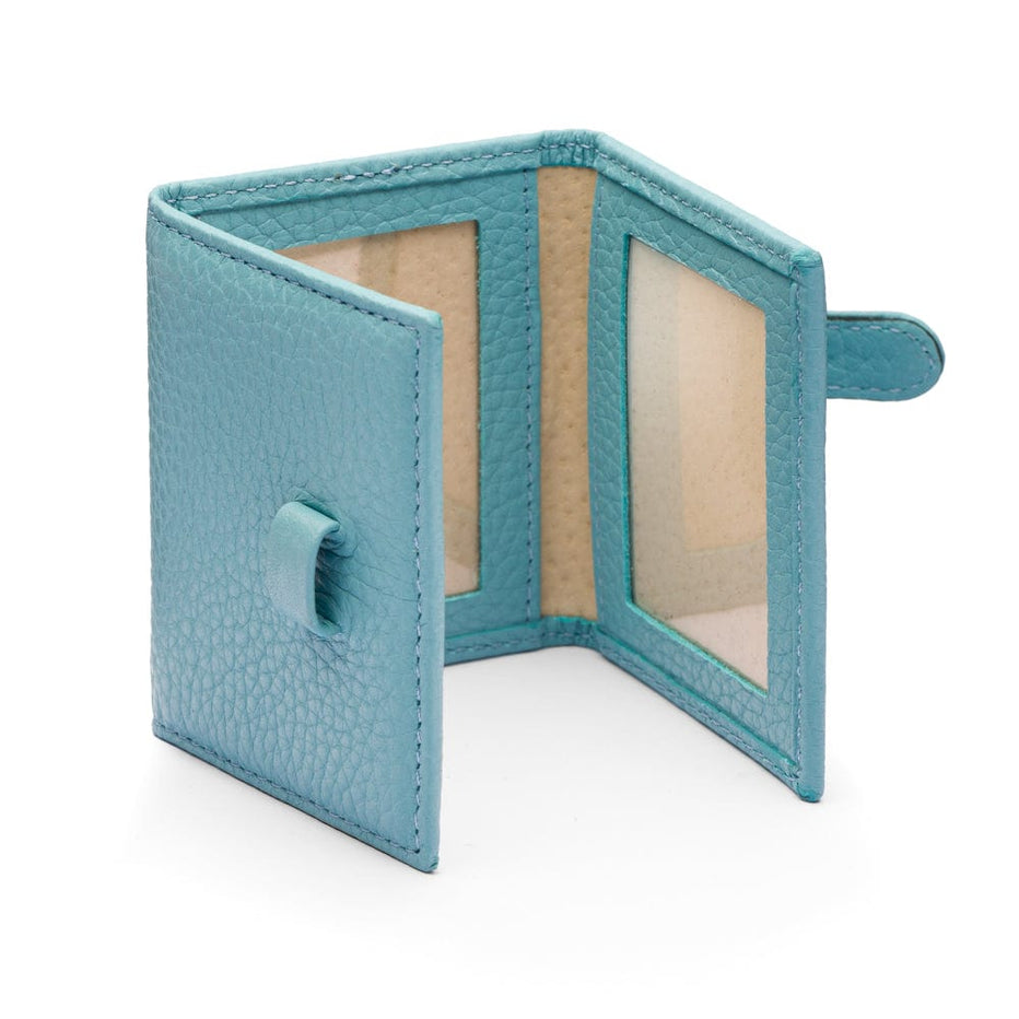 Mini Leather Trifold Photo Frame, Blue | Frames | SageBrown