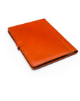 Leather conference folder, light tan, back