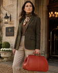 Small Gladstone Bag in Leather, light tan, lifestyle