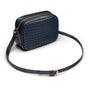 Ivy woven camera bag, navy