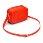 Ivy woven camera bag, orange