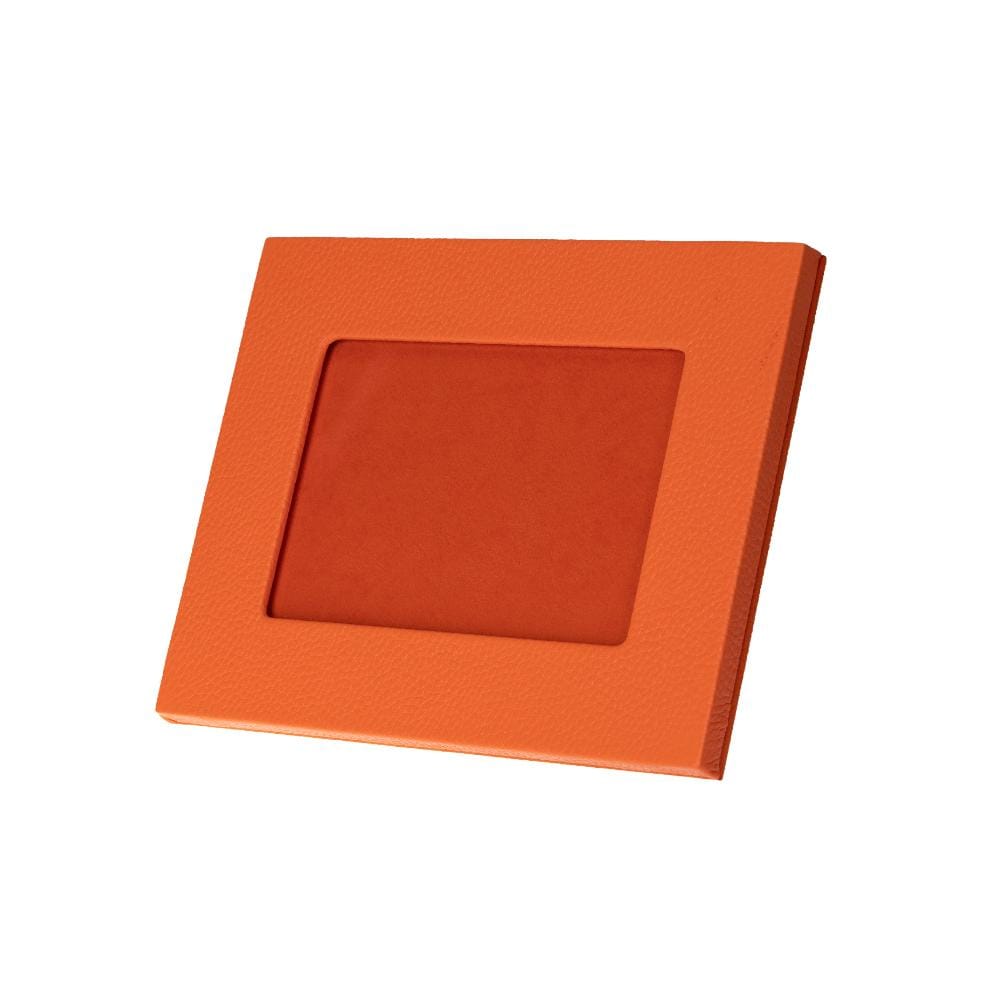 Luxury leather  frame, orange, landscape view