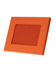 Luxury leather  frame, orange, landscape view