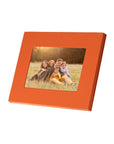 Luxury leather  frame, orange, landscape