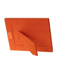 Luxury leather  frame, orange, landscape, back