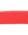 Leather glasses case,red, back