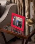 Luxury leather  frame, red, landscape lifestyle