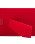 Luxury leather  frame, red, landscape back