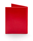 RFID leather passport holder, red, back