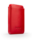 Pull apart business card holder, red, back