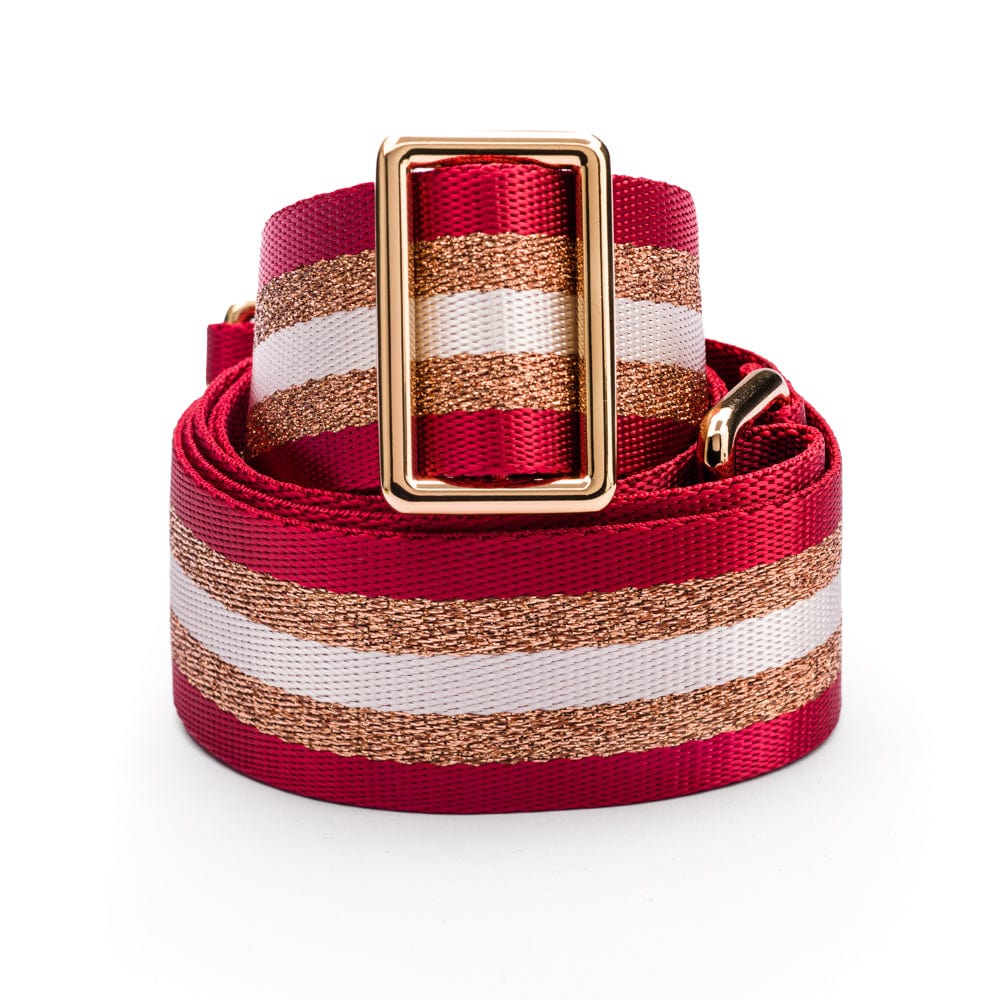 Woven Camera Bag Strap - Red