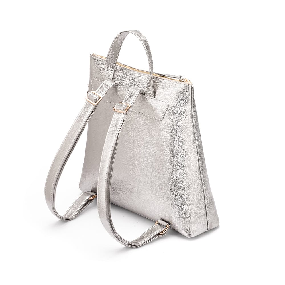 the GazettE MINI LEATHER BACKPACK SILVER ミュージシャン the