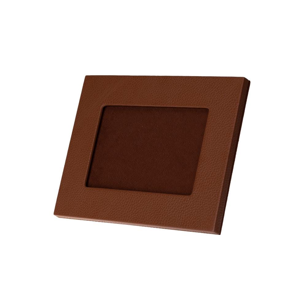 Luxury leather  frame, tan, landscape view