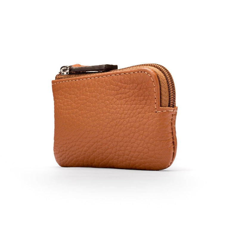 Kim White Coin Purse Key Chain - Saddle Suede main image 1