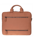 Slim Leather Laptop Bag for 13-inch Laptops, Tan, back